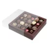 Cake-Masters bonbon doboz, barna, 145x145 mm