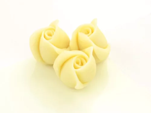 Cake-Masters marcipán rózsák, kicsi, fehér, 4 db