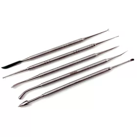   dekofee professzionális modellező készlet, rozsdamentes acél, 5 db