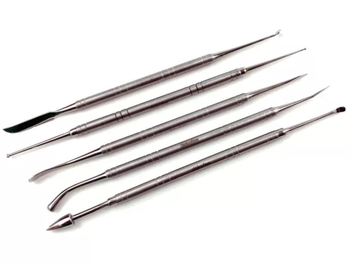 dekofee professzionális modellező készlet, rozsdamentes acél, 5 db