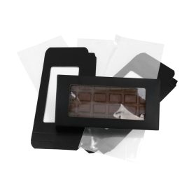   Cake-Masters csomagolóanyag, táblacsokoládé, fekete kartonpapír, 3 db