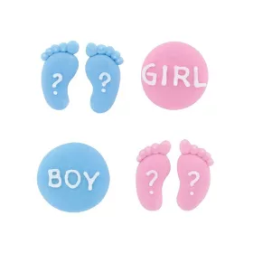 Culpitt cukor díszítés gender reveal, 12 db