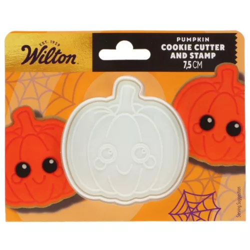Wilton sütemény kiszúró bélyegzővel, műanyag, Halloween-tök, 7,5cm