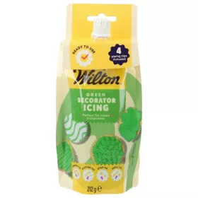 Wilton dekorációs íróka, ZÖLD, 212 g – 4 díszítőfej, kész használatra