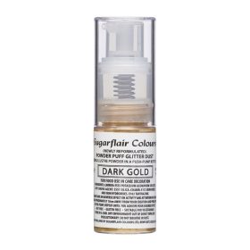 Sugarflair pumpás glitter spray, sötét arany, 10g