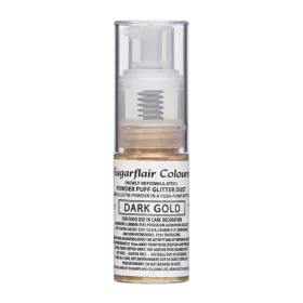 Sugarflair pumpás glitter spray, sötét arany, 10g