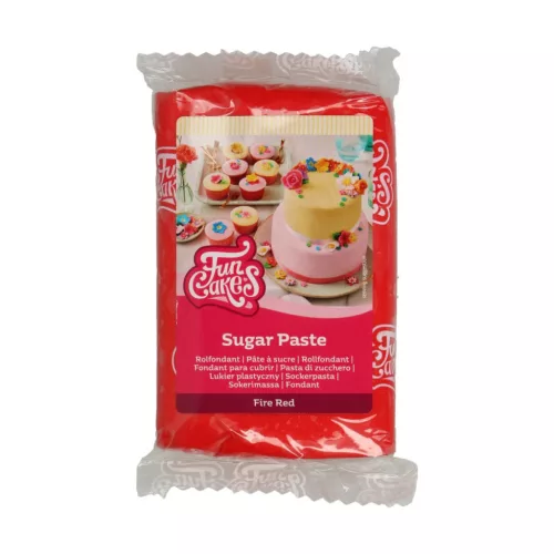 FunCakes fondant, tűzpiros, 250g