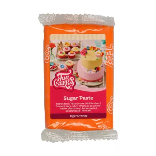 FunCakes fondant fondant, tigris narancssárga, 250g