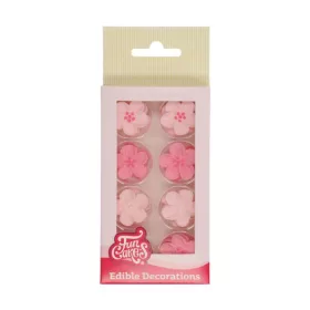 FunCakes cukor virág mix, rózsaszín, 24 db