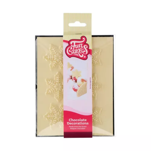 FunCakes csokoládédísz, hópehely, 6db