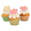 FunCakes Marcipán dekoráció margaréták fehér-rózsaszín, 12 db