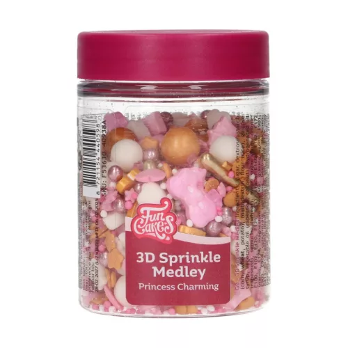 FunCakes 3D szórócukor, Elbüvölő Hercegnő, 70g