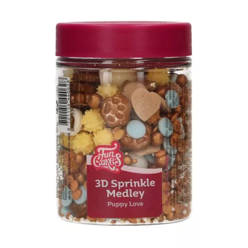 FunCakes 3D szórócukor, Kutya Szerelem, 70g
