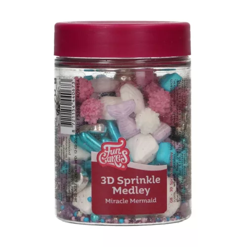 FunCakes 3D szórócukor, Csodás Hableány, 70g