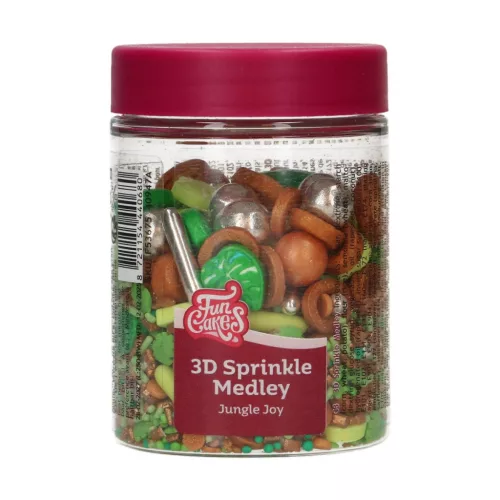 FunCakes 3D szórócukor, Dzsungel Kaland, 70g