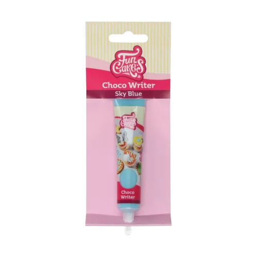 Funcakes csokoládé íróka, égkék, 25g