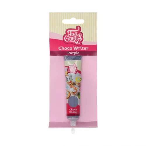 Funcakes csokoládé íróka, lila, 25g