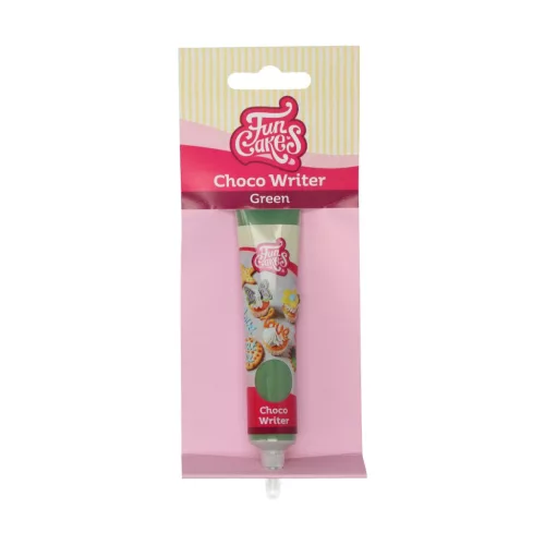 Funcakes csokoládé íróka, zöld, 25g