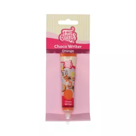 Funcakes csokoládé íróka, narancssárga, 25g