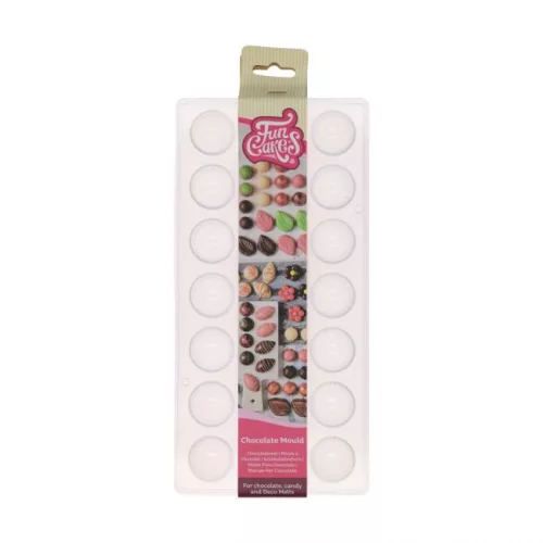 FunCakes bonbon forma, polikarbonát, örvény, 27×14 cm