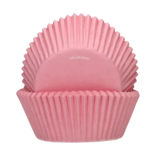 FunCakes muffin sütőpapír, világos rózsaszín, 48db