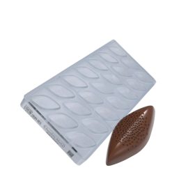   Chocolate World bonbon forma, polikarbonát, buborékmintás kapszula, 27,5x13,5cm