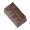 Chocolate World bonbon forma, polikarbonát, banánlevélmintás téglalap, 27,5x13,5cm