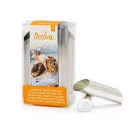   Decora szíciliai cannoli sütőforma, rozsdamentes acél, 8db