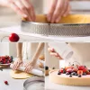Decora tarte, perforált, kör, rozsdamentes acél, 15 cm