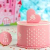 Decora geometrikus kiszúró, szív, 7×5 cm