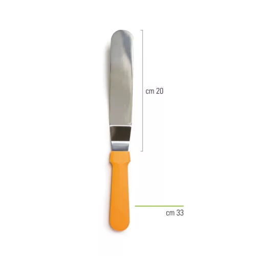 Decora kenőkés, hajlított, rozsdamentes acél, 33cm