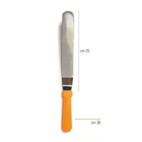 Decora kenőkés, hajlított, rozsdamentes acél, 38cm