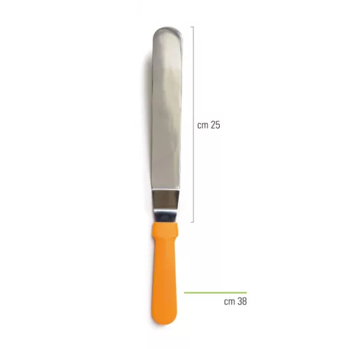 Decora kenőkés, hajlított, rozsdamentes acél, 38cm