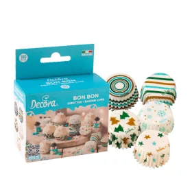 Decora bonbon papírkapszlik, Karácsonyi álom, 100db
