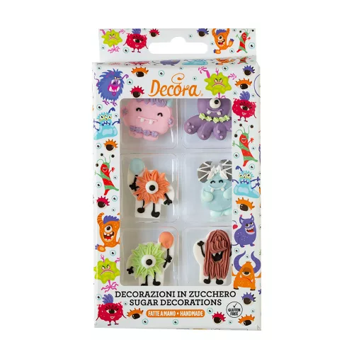 Decora cukordísz, szörnyek, 6db