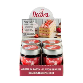 Decora koncentrált aroma paszta, eper, 100g
