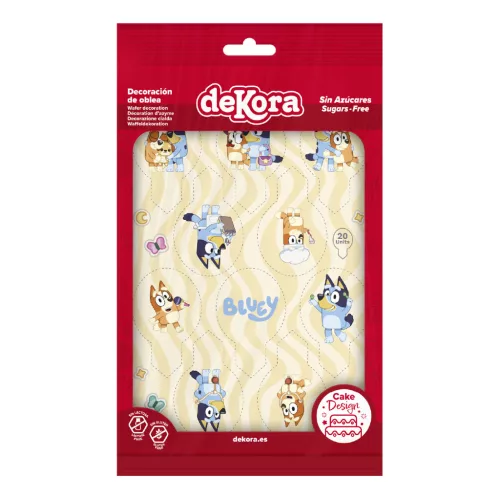 Dekora Bluey dekorációs ostyalapok 6,5X4cm, 20db