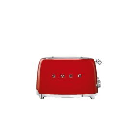 SMEG KENYÉRPIRÍTÓ, retro, 2x2 szeletes, piros