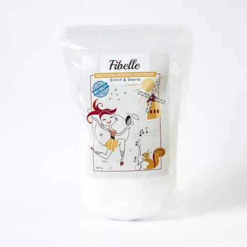 Fibelle Stevia négyszeres erősségű édesítőszer, 4:1, 0 kcal, 500g