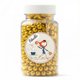 Fibelle szórócukor mix, metál antik arany, 100g