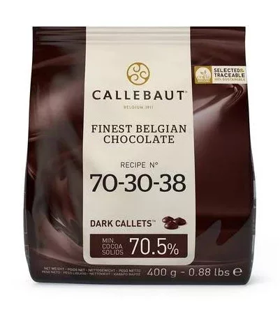 Callebaut Belga étcsokoládé, 70,5%, 703038, 400g