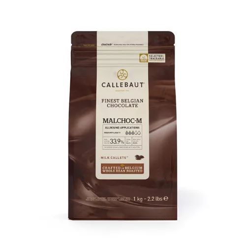 Callebaut Belga tejcsokoládé pasztilla édesítőszerrel, 30,4%, 1kg