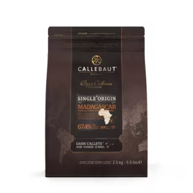 Callebaut Madagaszkár étcsokoládé, 67,4 %, 2,5 kg