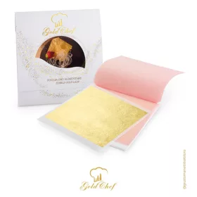 Gold Chef ehető aranylapok, 80×80 mm, 23 kt, 25 lap