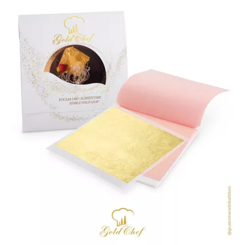 Gold Chef ehető aranylapok, 80×80 mm, 23 kt, 25 lap