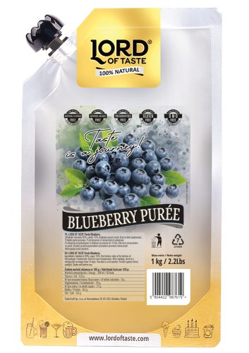 LORD OF TASTE gyümölcspüré, kékáfonya, 1kg