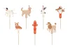 PartyDeco tortadísz beszúró, kutya, 7-9,5cm