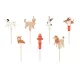 PartyDeco tortadísz beszúró, kutya, 7-9,5cm