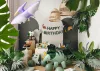 PartyDeco tortadísz beszúró, dinoszaurusz, 8-12 cm