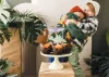 PartyDeco tortadísz beszúró, dinoszaurusz, 8-12 cm